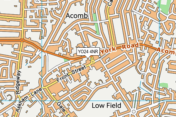 YO24 4NR map - OS VectorMap District (Ordnance Survey)