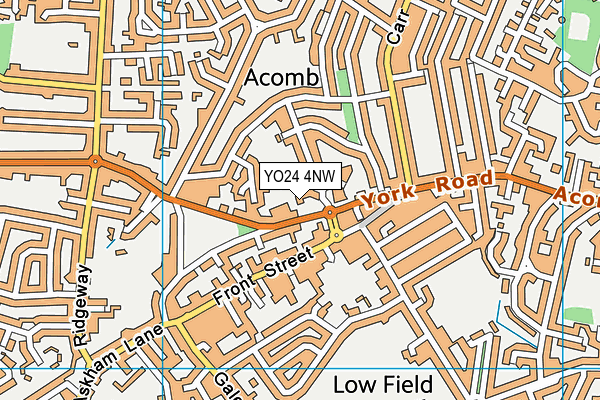 YO24 4NW map - OS VectorMap District (Ordnance Survey)