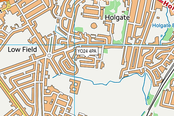 YO24 4PA map - OS VectorMap District (Ordnance Survey)