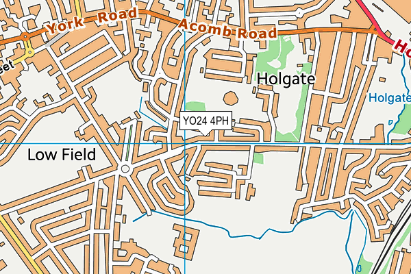 YO24 4PH map - OS VectorMap District (Ordnance Survey)