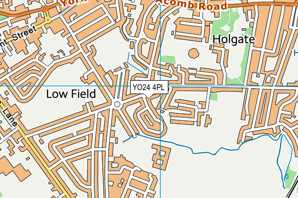 YO24 4PL map - OS VectorMap District (Ordnance Survey)