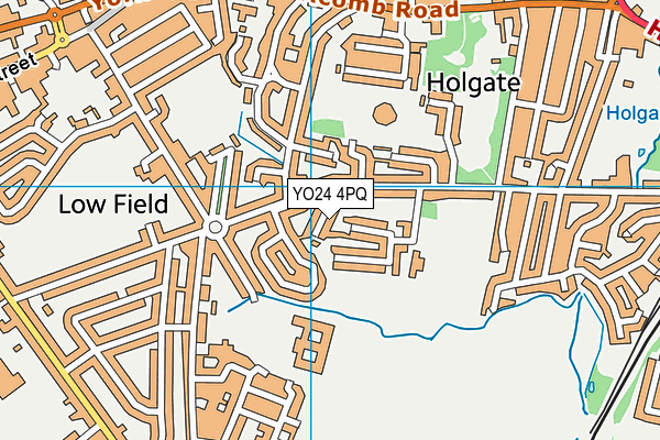 YO24 4PQ map - OS VectorMap District (Ordnance Survey)