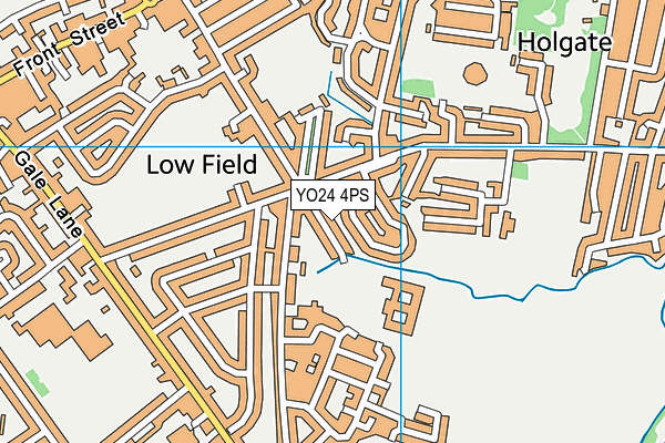 Hob Moor Oaks Academy map (YO24 4PS) - OS VectorMap District (Ordnance Survey)