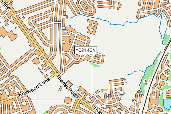 YO24 4QN map - OS VectorMap District (Ordnance Survey)