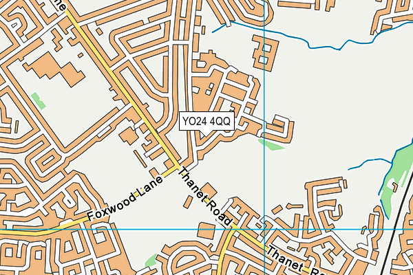 YO24 4QQ map - OS VectorMap District (Ordnance Survey)