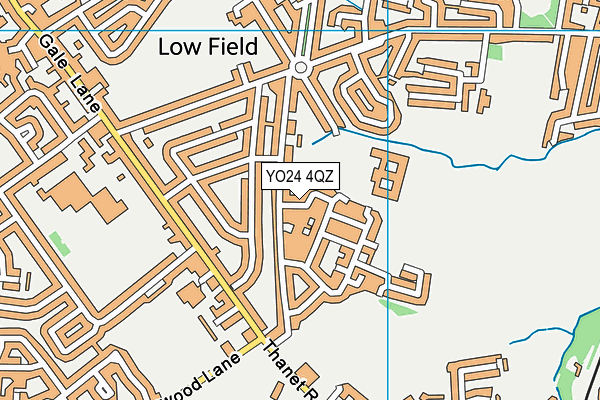 YO24 4QZ map - OS VectorMap District (Ordnance Survey)