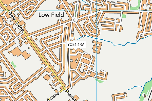 YO24 4RA map - OS VectorMap District (Ordnance Survey)