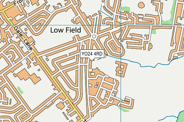 YO24 4RD map - OS VectorMap District (Ordnance Survey)