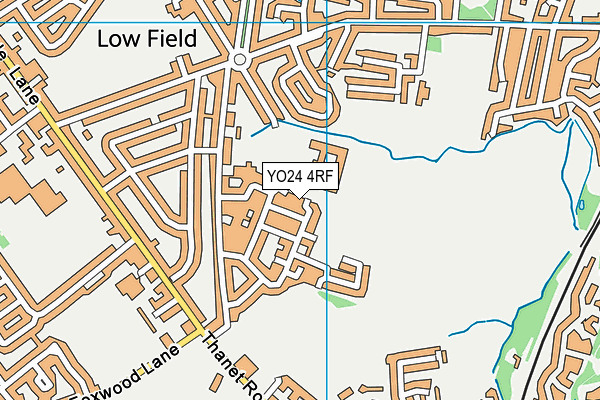 YO24 4RF map - OS VectorMap District (Ordnance Survey)