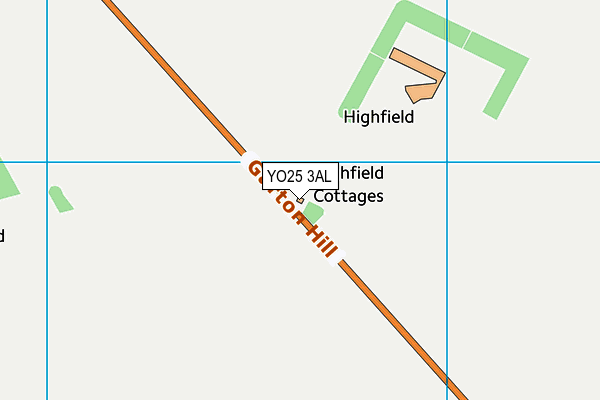 YO25 3AL map - OS VectorMap District (Ordnance Survey)