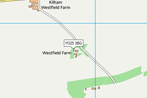 YO25 3BG map - OS VectorMap District (Ordnance Survey)