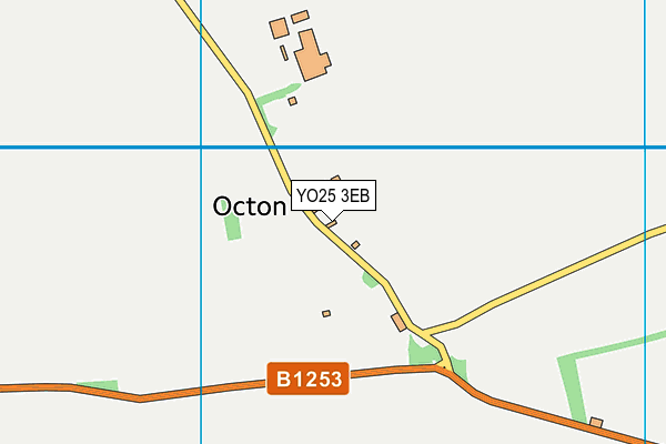 YO25 3EB map - OS VectorMap District (Ordnance Survey)