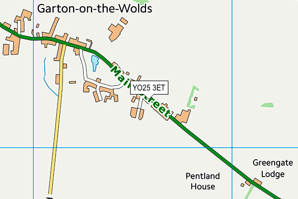 Map of W THURLOW LIMITED at district scale