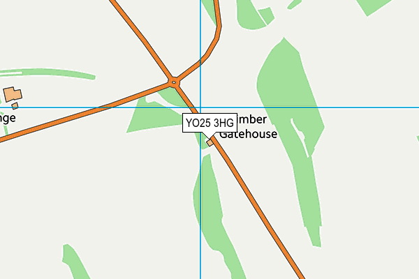 YO25 3HG map - OS VectorMap District (Ordnance Survey)