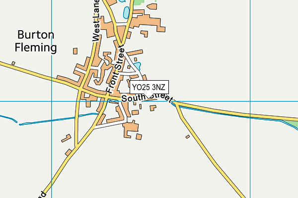 YO25 3NZ map - OS VectorMap District (Ordnance Survey)