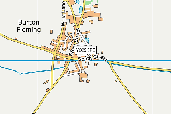 YO25 3PE map - OS VectorMap District (Ordnance Survey)