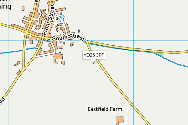 YO25 3PF map - OS VectorMap District (Ordnance Survey)