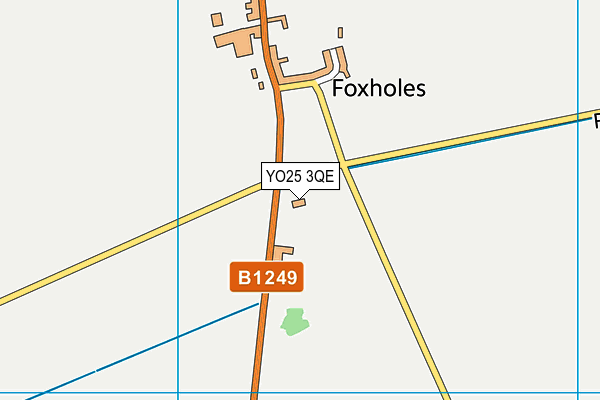 YO25 3QE map - OS VectorMap District (Ordnance Survey)