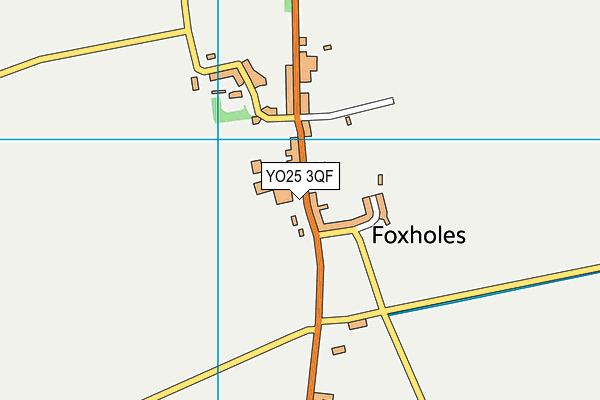 YO25 3QF map - OS VectorMap District (Ordnance Survey)