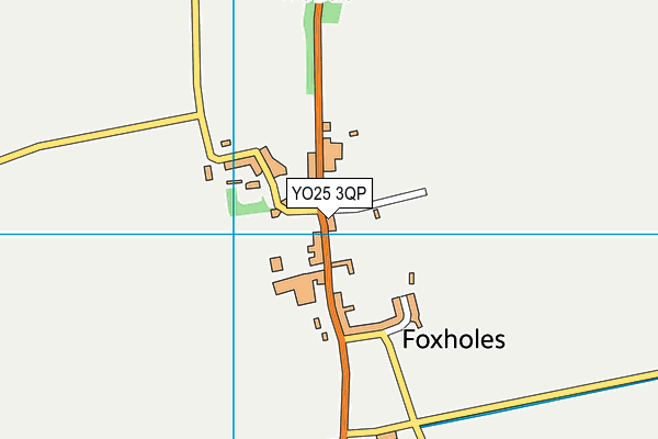 YO25 3QP map - OS VectorMap District (Ordnance Survey)