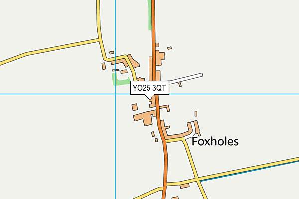 YO25 3QT map - OS VectorMap District (Ordnance Survey)
