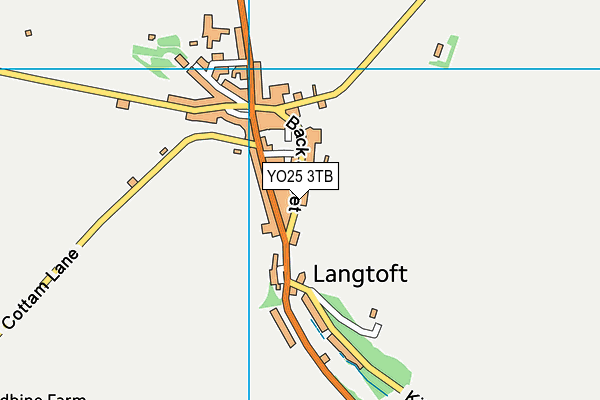YO25 3TB map - OS VectorMap District (Ordnance Survey)