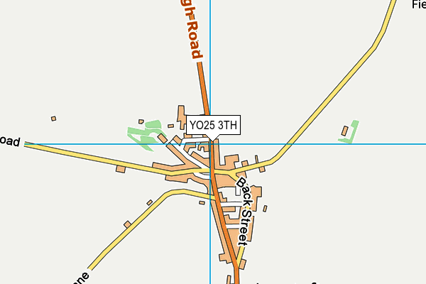 YO25 3TH map - OS VectorMap District (Ordnance Survey)