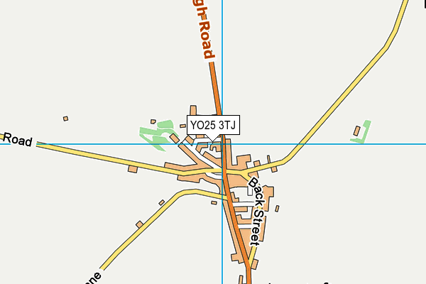 YO25 3TJ map - OS VectorMap District (Ordnance Survey)