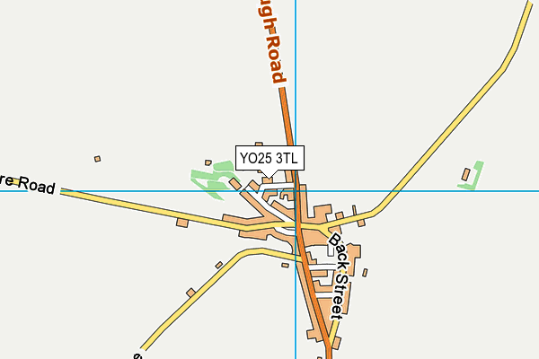 YO25 3TL map - OS VectorMap District (Ordnance Survey)