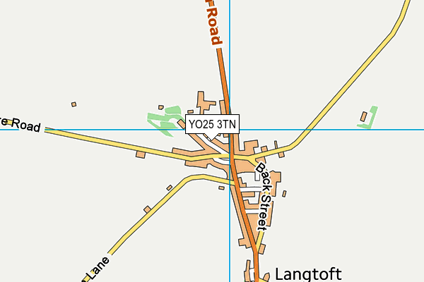 Langtoft Primary School (Closed) map (YO25 3TN) - OS VectorMap District (Ordnance Survey)