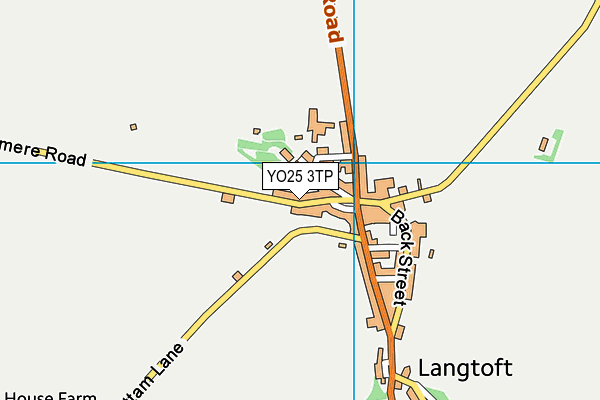 YO25 3TP map - OS VectorMap District (Ordnance Survey)