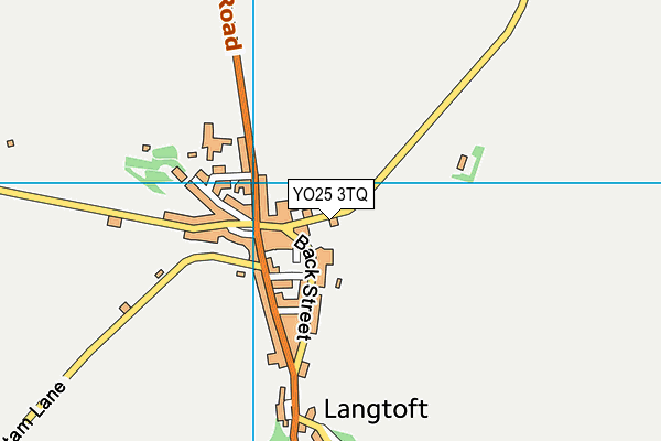 YO25 3TQ map - OS VectorMap District (Ordnance Survey)