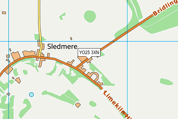 YO25 3XN map - OS VectorMap District (Ordnance Survey)