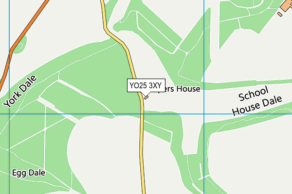 YO25 3XY map - OS VectorMap District (Ordnance Survey)