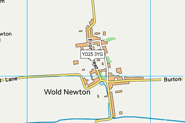 YO25 3YG map - OS VectorMap District (Ordnance Survey)