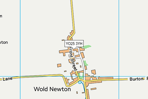 YO25 3YH map - OS VectorMap District (Ordnance Survey)