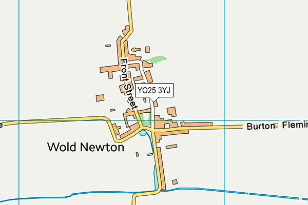 YO25 3YJ map - OS VectorMap District (Ordnance Survey)