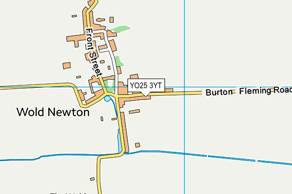 YO25 3YT map - OS VectorMap District (Ordnance Survey)