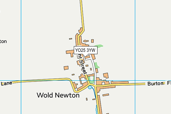 YO25 3YW map - OS VectorMap District (Ordnance Survey)