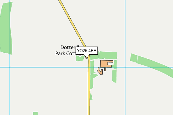 YO25 4EE map - OS VectorMap District (Ordnance Survey)