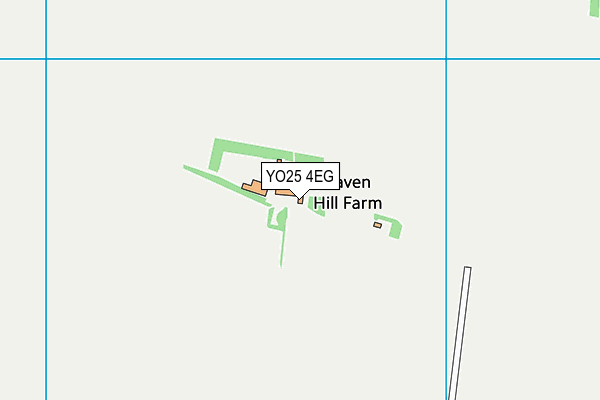 YO25 4EG map - OS VectorMap District (Ordnance Survey)
