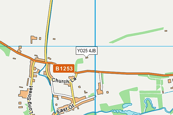 YO25 4JB map - OS VectorMap District (Ordnance Survey)