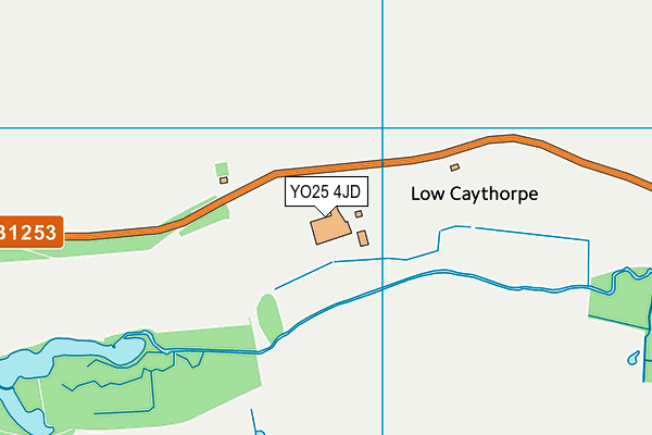 YO25 4JD map - OS VectorMap District (Ordnance Survey)