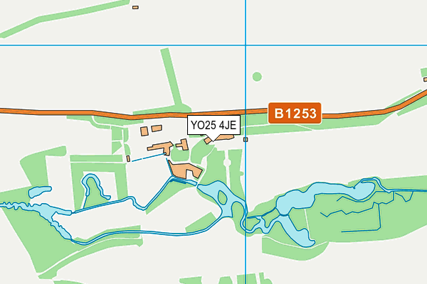 YO25 4JE map - OS VectorMap District (Ordnance Survey)
