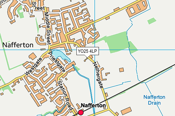 YO25 4LP map - OS VectorMap District (Ordnance Survey)