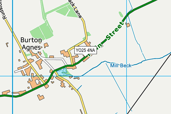 YO25 4NA map - OS VectorMap District (Ordnance Survey)