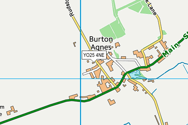 Burton Agnes Sports Club map (YO25 4NE) - OS VectorMap District (Ordnance Survey)