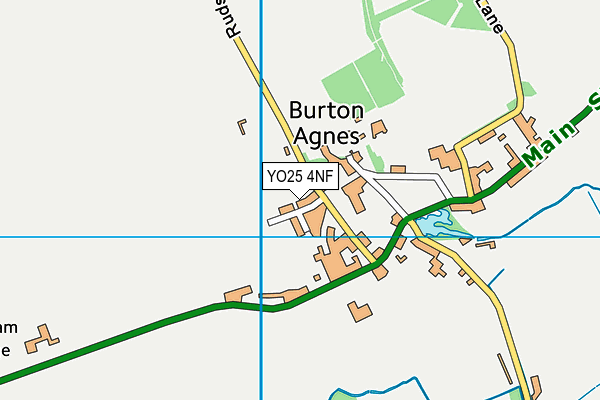 YO25 4NF map - OS VectorMap District (Ordnance Survey)