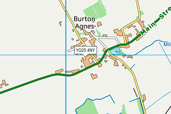 YO25 4NY map - OS VectorMap District (Ordnance Survey)