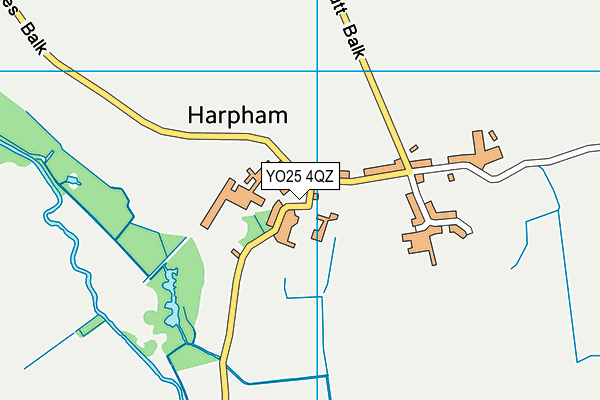 YO25 4QZ map - OS VectorMap District (Ordnance Survey)